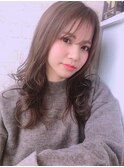 ＊LOUIMADNA福井彩乃＊フォギーアッシュシースルーバング