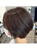 アッシュブラウンカラー◇ショートボブ