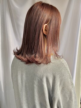 アイコン 博多(ICON.) ピンクブラウン くすみピンク ダブルカラー ケアブリーチ