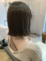 ロータス ヘアデザイン(LOTUS hair design.) パツンとラインがキレイに見える外ハネボブ【縮毛矯正】