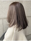 透明感アッシュベージュ