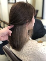 ヘアデザイン ムー(hair design mou) ベージュ×グレージュインナー