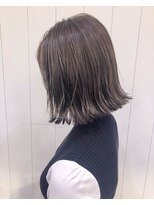 切りっぱなしボブ☆ラベンダーグレージュ