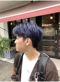 韓国風マッシュウルフBlue