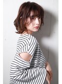 ショコラアッシュ×ふんわり愛されカール＿ミディアム［東陽町］