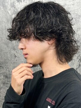 ヒロギンザ 六本木店(HIRO GINZA) メンズウルフ癖毛風パーマ