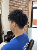 スパイラルパーマ/フェードカット/メンズウェーブヘア