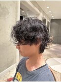 波巻きパーマ