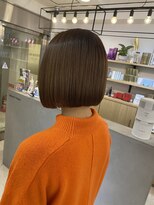 ジエクト ヴィシア(The Ect VIXIA)&nbsp;地毛風ストレート　縮毛矯正　まとまるボブ　20代ボブ　大人ボブ