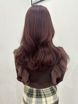 ロックス バイ マグ 松本(rocks BY MAG)&nbsp;20代30代40代ブリーチなしチェリーレッドくびれミディ