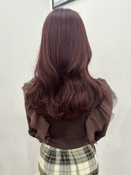 ロックス バイ マグ 松本(rocks BY MAG) 20代30代40代ブリーチなしチェリーレッドくびれミディ