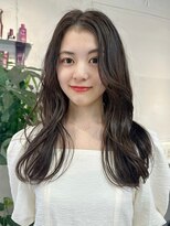 シュガーアウラ バイ エクラート 立川北口店(SUGAR aura byECLART)&nbsp;柔らかオリーブグレージュ×上品韓国巻き[立川]