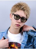 ベリショスパイキーショートべリーショートアップバングメンズ