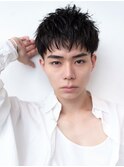 ソフトツーブロック/刈り上げ/センターパート/ツイスト/ビジネス