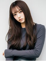 ファクトリーファイブ(Factory5) 小顔レイヤーロングココア20代30代40代くびれミディ韓国ヘア