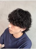 渋谷波巻きスパイラルパーマルーズパーマゆるめ波巻きパーマヘア