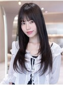 レイヤーカットくびれレイヤー顔周りレイヤー韓国ヘア小顔