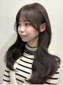 韓国風/レイヤー/前髪カット/オリーブ/透明感/ハッシュカット