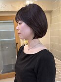ダブルカラー髪質改善レイヤーカットボブショート国分寺白髪染め