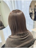〈宮本〉切りっぱなしボブ×くすみベージュ