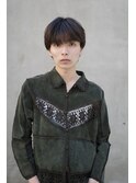 シースルーマッシュ　メンズカット