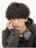 無造作束感マッシュパーマソフトツイストスパイラルパーマ