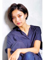 クシュ 所沢東口店(kusyu...)&nbsp;ブルーグレージュ×ぶつ切りボブ×アンニュイヘア×セシルカット