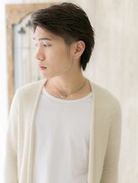 メンズヘア ビーセカンド 草加店(MENS HAIR B-2) 好感度！ビジカジサイドパートショートウルフJ