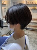 大人前下がりショート　20代30代40代似合わせカット