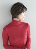 【小鳥居】シルキーベージュ大人可愛いボブショート前上がりボブ