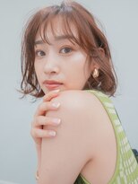 ジーテ 渋谷(gite)&nbsp;ふわっとボブ オレンジベージュ/渋谷/髪質改善