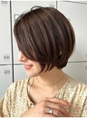 30代40代50代　大人女性/前髪ありショートボブ/ショートヘア
