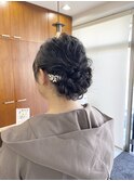 ヘアセット/ヘアアレンジ/シニヨン/ゆるふわ/夏目寧々