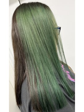 プリュス(Plus) セクションカラー/フォレストグリーン/モスグリーン/グリーン