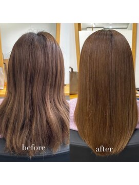 リアン 四条大宮店(Lien) 艶カラー+髪質改善トリートメント（白髪染め、グレイカラー可）