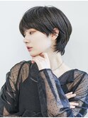切りっぱなしボブ美髪ピンクブラウンエアリーロング[銀座]