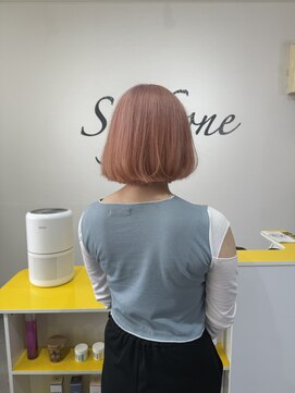 ソッフィオーネ(Soffione) ピンクベージュ/ピンクカラー/ブリーチ