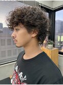 くるくるパーマ　スパイラルパーマ　強めパーマ　マッシュパーマ