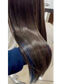 横浜エクステンション/ブラウングラデーション/インナーエクステ