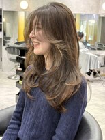 シティ(CITY) レイヤーカット バタフライカット ミディアムレイヤー かきあげ