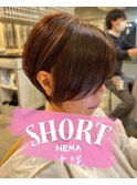ひし形シルエット/ひし形ショート/上品ショート/大人ショート