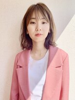 ハナレ(hanare)&nbsp;ゆるふわセミディ/透明感/アンニュイカール/シースルーバング