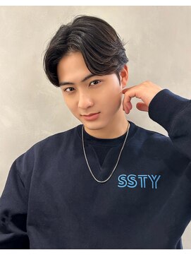 フォト 新宿(foto) メンズ/men's/メンズカット/センターパート/曲がる縮毛矯正