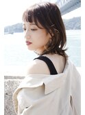 20代30代セミロングレイヤーカット岡山顔周りカット