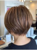 ショートヘア11.30オリーブグレー