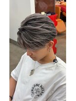 リップス 吉祥寺店 (LIPPS)&nbsp;ホワイトシルバーアッシュバレイヤージュセンターパート