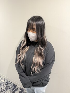 スモーキーグレーグラデーションロング