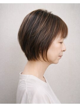 ヘアスタジオヘーフリヒ(HAIR STUDIO HoFLICH) 大人ボブ/前下がり/ショート浜松/浜松ショート/ショート