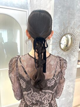 ポジ(poji) 韓国風　髪質改善カラー　顔まわり　レイヤー　ミディアム　艶髪