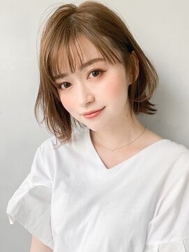 リヤン 表参道(lyann) ミディアムレイヤーカットくびれヘアイメチェン大人可愛いF